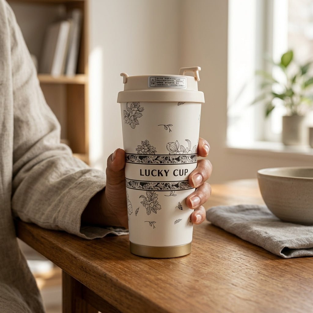 Mug Thermos Inox Botanical – Tasse Café Isotherme Design Floral | Oxford City - Librairie Oxford City