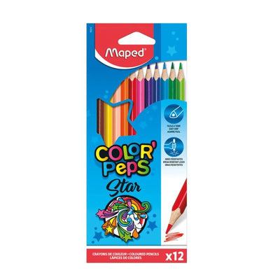 12 CRAYON COUL MAPED - Librairie Oxford City