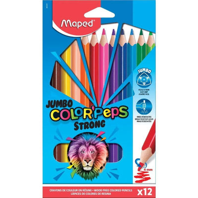 12 CRAYONS COUL 12 JUMBO STRONG - Librairie Oxford City