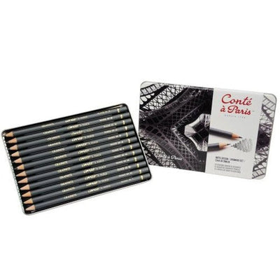 12 crayons graphite Conté à Paris - Librairie Oxford City