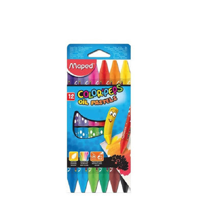12 crayons pastel à huile - Librairie Oxford City