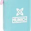 Trousse plate Munich 28 pièces en polyester, coloris bleu et rose