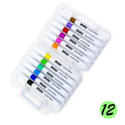 Set de 12 Marqueurs Acryliques Kaino Art Series – Acrylic Marker Pen - Librairie Oxford City