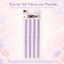 Gem Stickers Strass Rose Irisé – Lot de 5 Planches - Librairie Oxford City