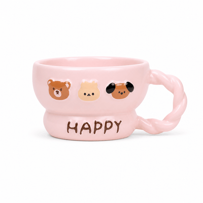 Mug en Céramique Happy — Motifs Animaux - Librairie Oxford City