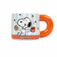 Mug céramique Snoopy 400 ml rayures bleu et orange avec grand anse