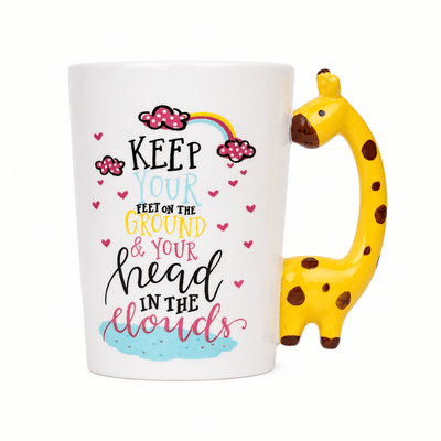 Mug en Céramique avec Anse Girafe et Citation Motivante - Librairie Oxford City