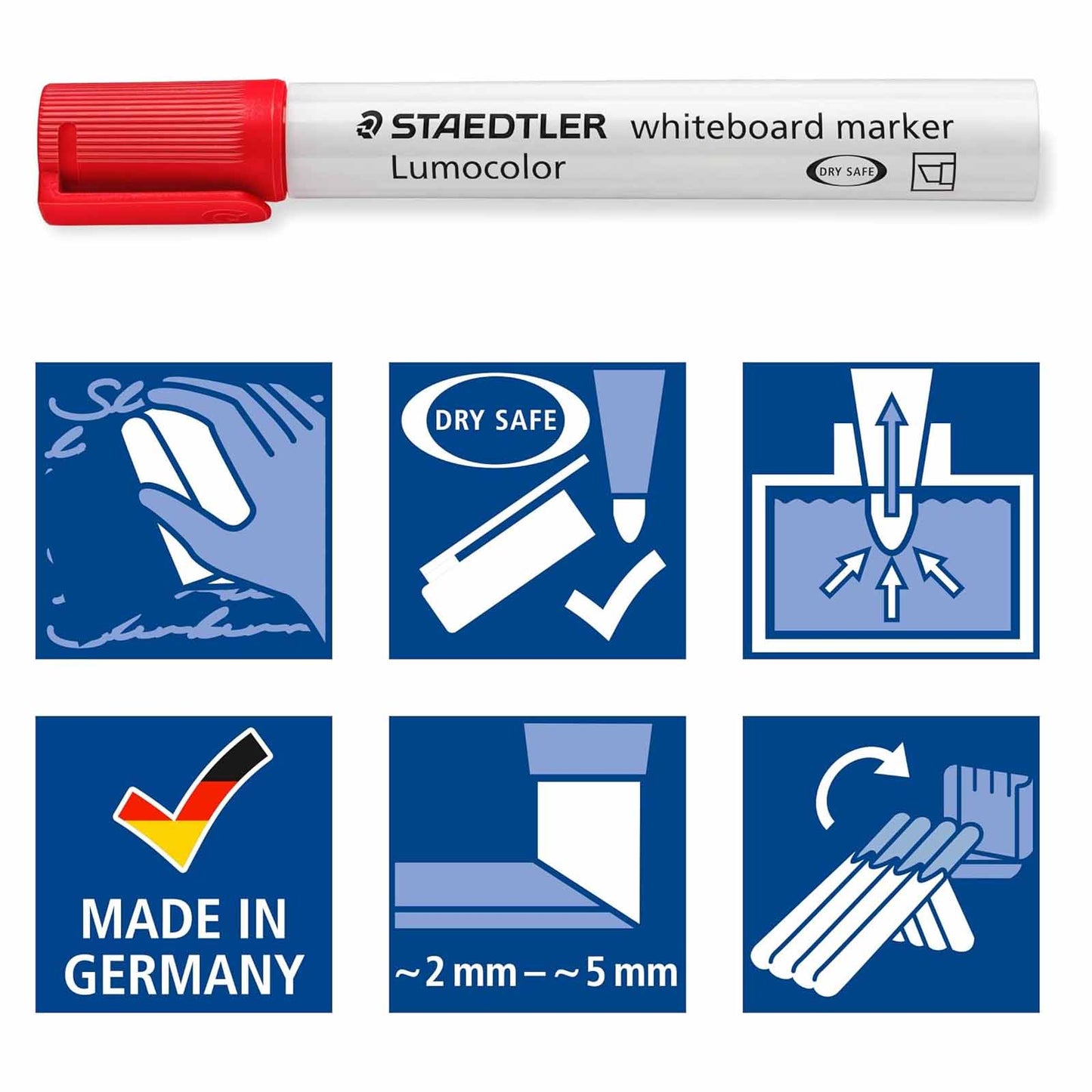Marqueur Staedtler Lumocolor 351 B Pour Tableau Blanc - Librairie Oxford City