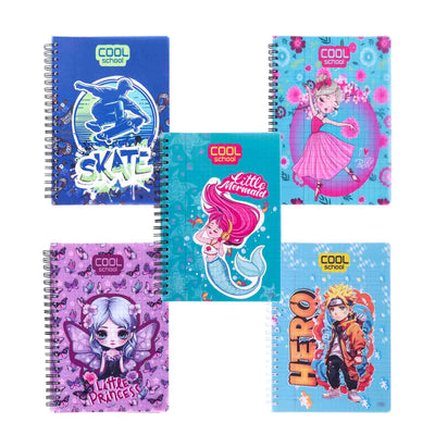 Cool School - Cahier à Spirale 400 Pages Grand Format 70g - Librairie Oxford City