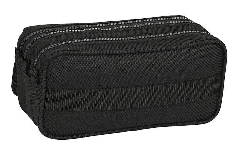 Trousse Kappa 3 Compartiments — Noir & Rose