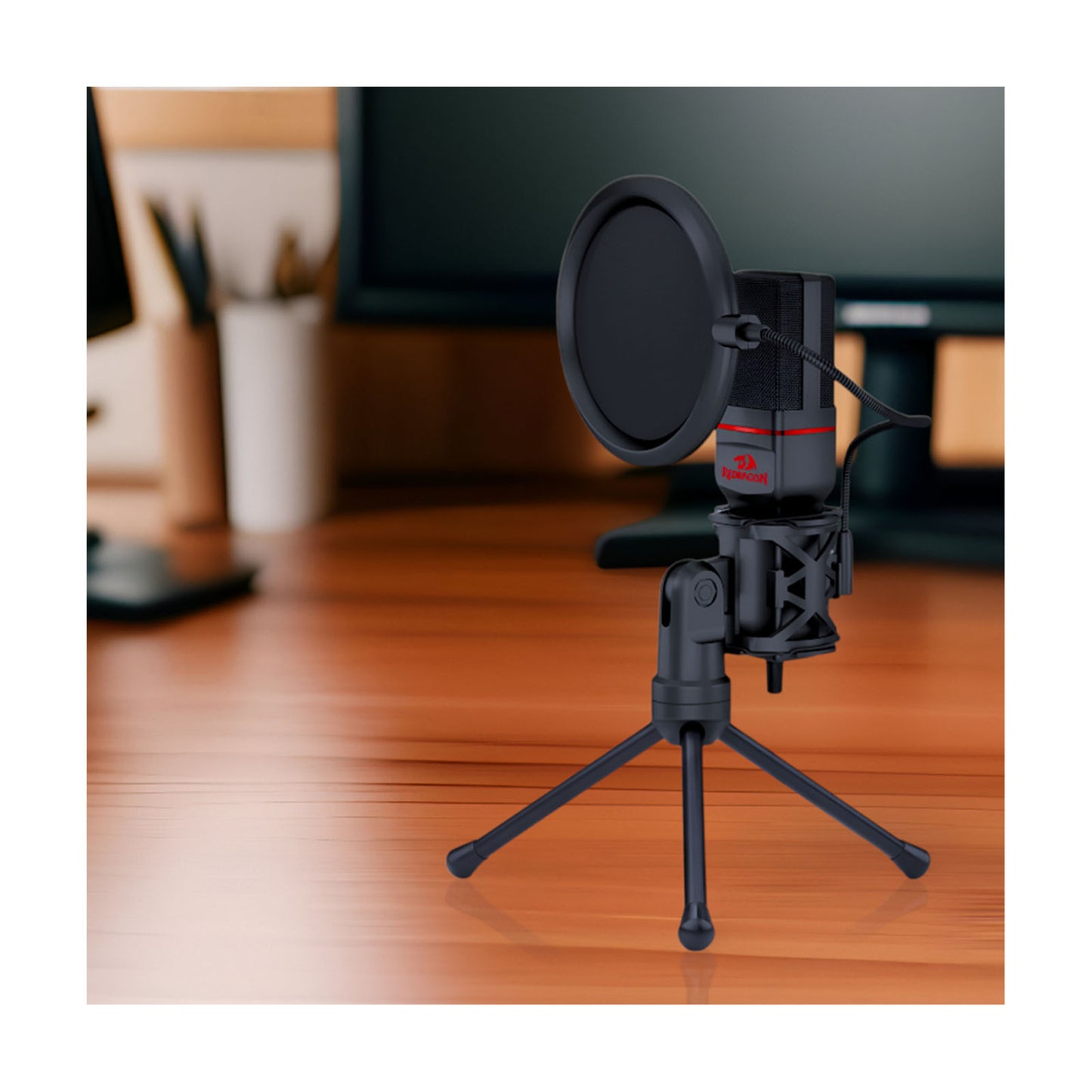 Micro gaming et trépied Redragon Seyfert 3,5 mm AUX – Noir - Librairie Oxford City