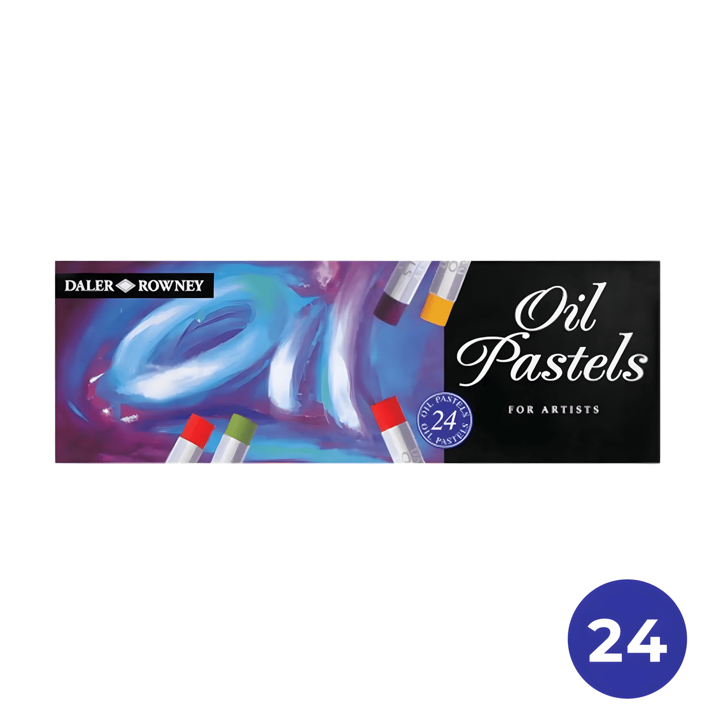 🖍️ Set de 24 Pastels à l’Huile – Daler Rowney | Couleurs Richement Pigmentées - Librairie Oxford City
