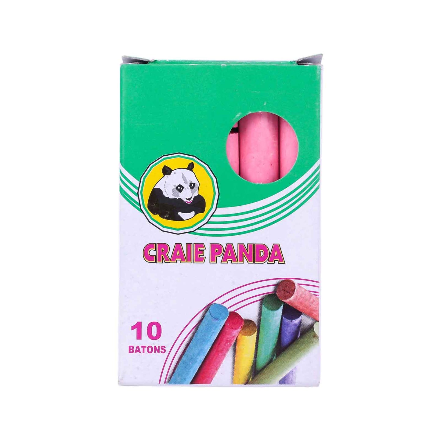 Panda - Craies de Couleur - Lot de 10 Bâtons - Librairie Oxford City