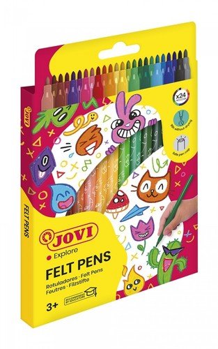 Feutres Super Lavables Jovi 24 Couleurs - Matériel de Dessin - Librairie Oxford City
