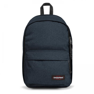 Sac à dos Eastpak Back to Work en polyester bleu et noir, vue de face