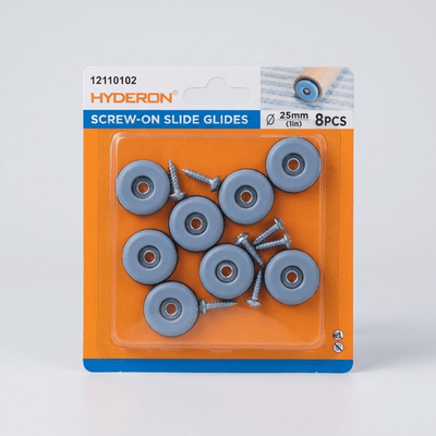 Hyderon Patins Glisseurs à Vis Ø25mm — Lot de 8 - Librairie Oxford City