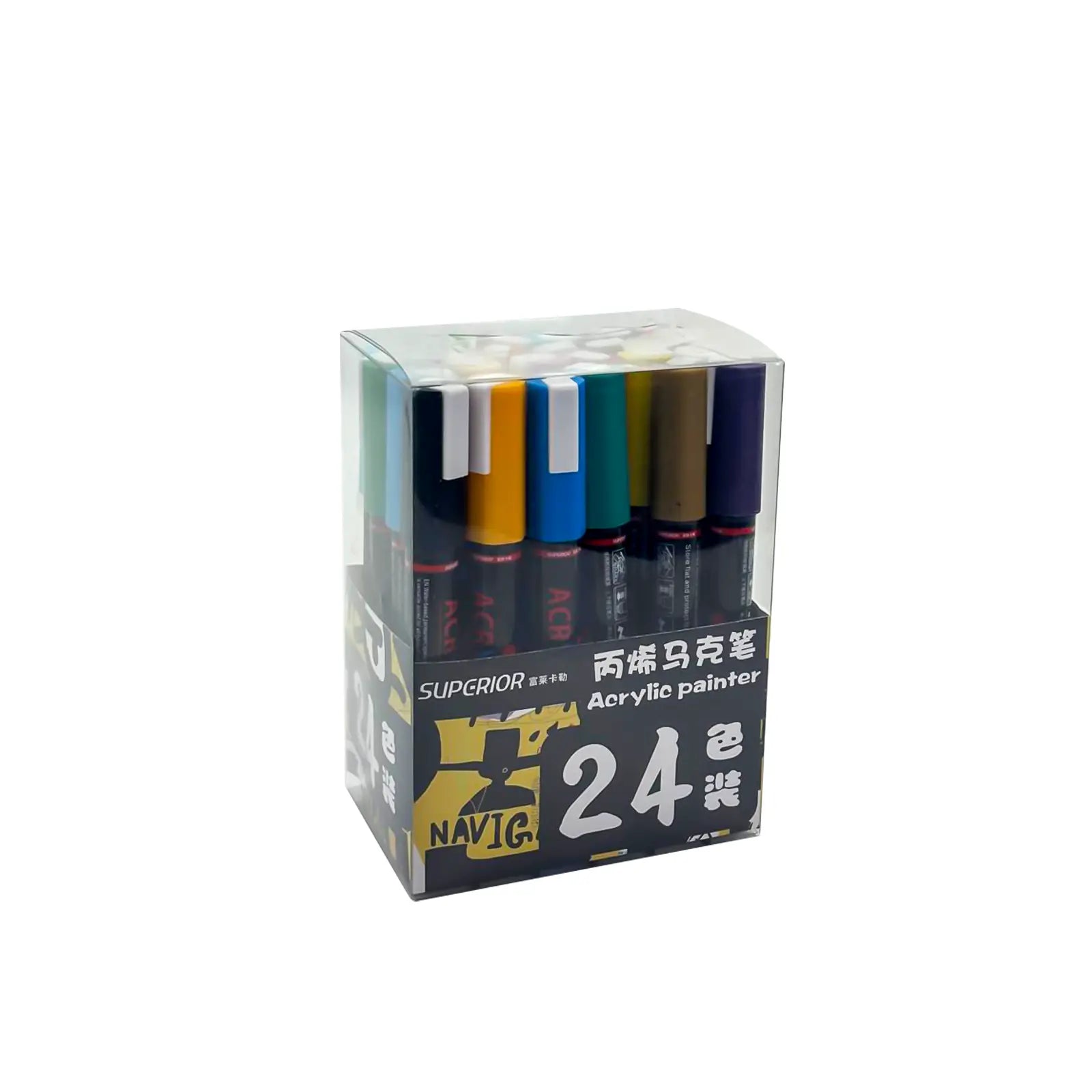 Feutres Acryliques Permanents – Marqueurs Peinture Multi - Surfaces (24 à 60 Couleurs) - Librairie Oxford City