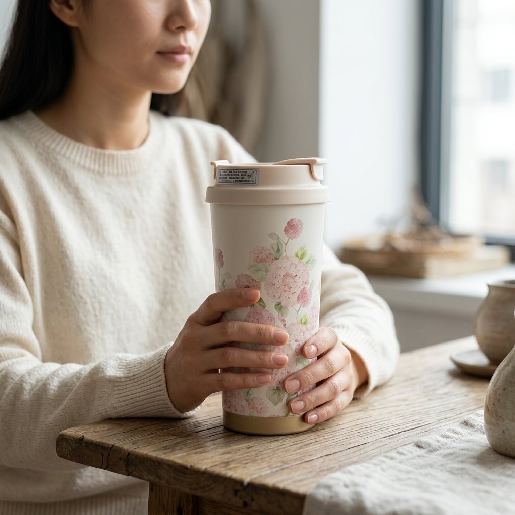 Mug Thermos Inox Botanical – Tasse Café Isotherme Design Floral | Oxford City - Librairie Oxford City