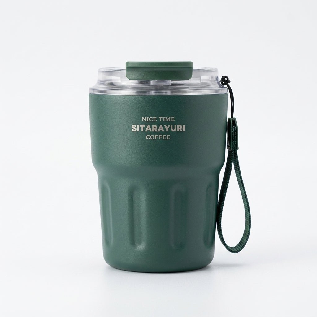 Tumbler Inox Sitarayuri Coffee – Tasse Isotherme à Emporter avec Dragonne | Oxford City - Librairie Oxford City