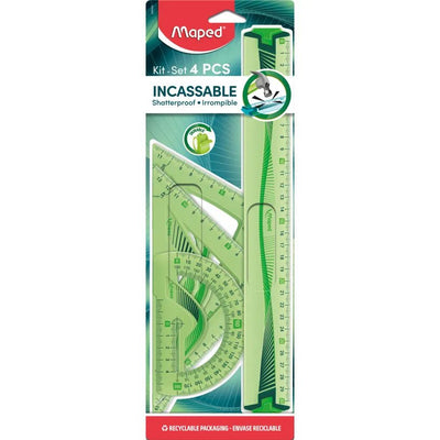Maped Incassable - Kit de traçage flexible 4 pièces - incassable - Librairie Oxford City