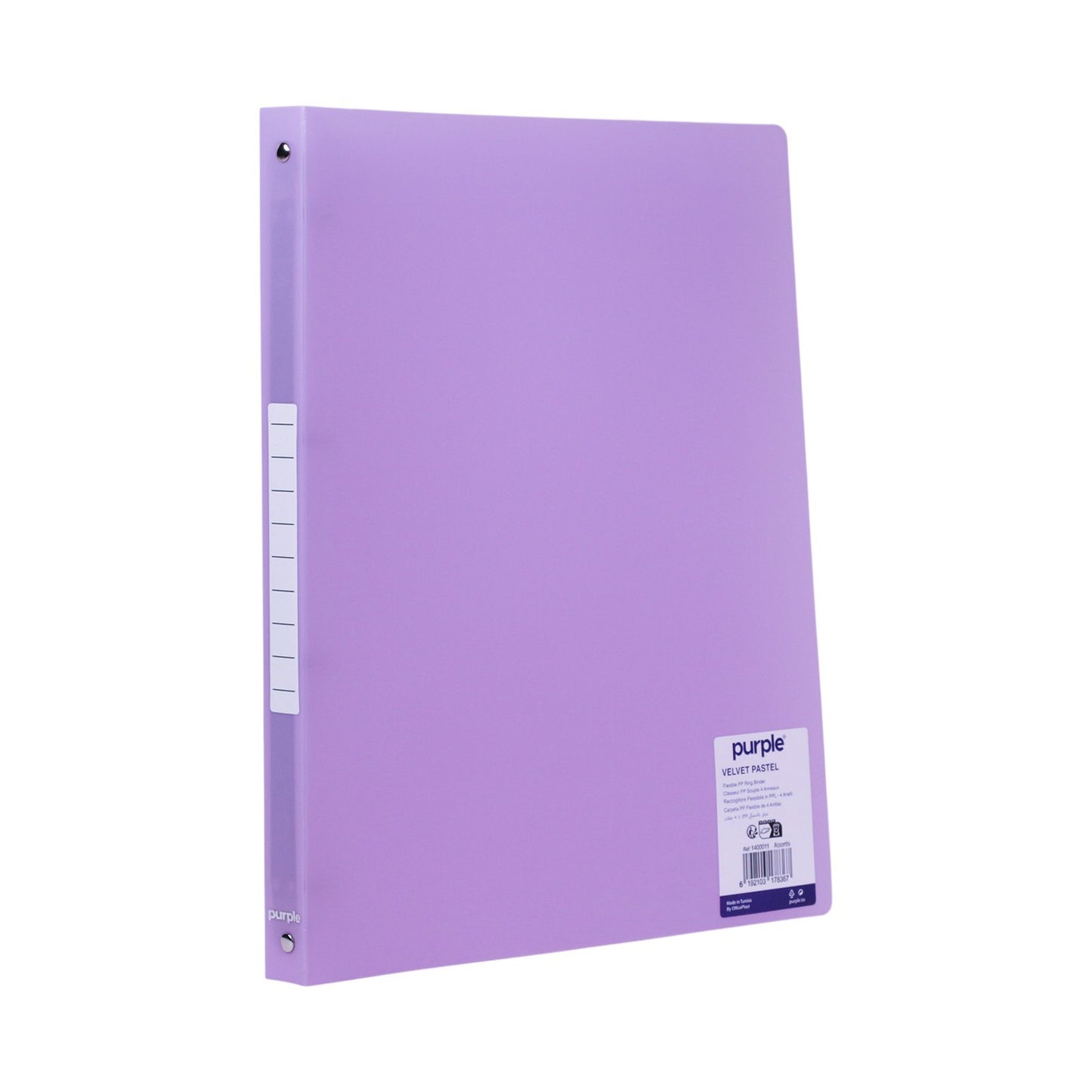 Classeur PP Souple Purple Velvet Pastel A4 Dos 20mm – 4 Anneaux – Assortis - Librairie Oxford City