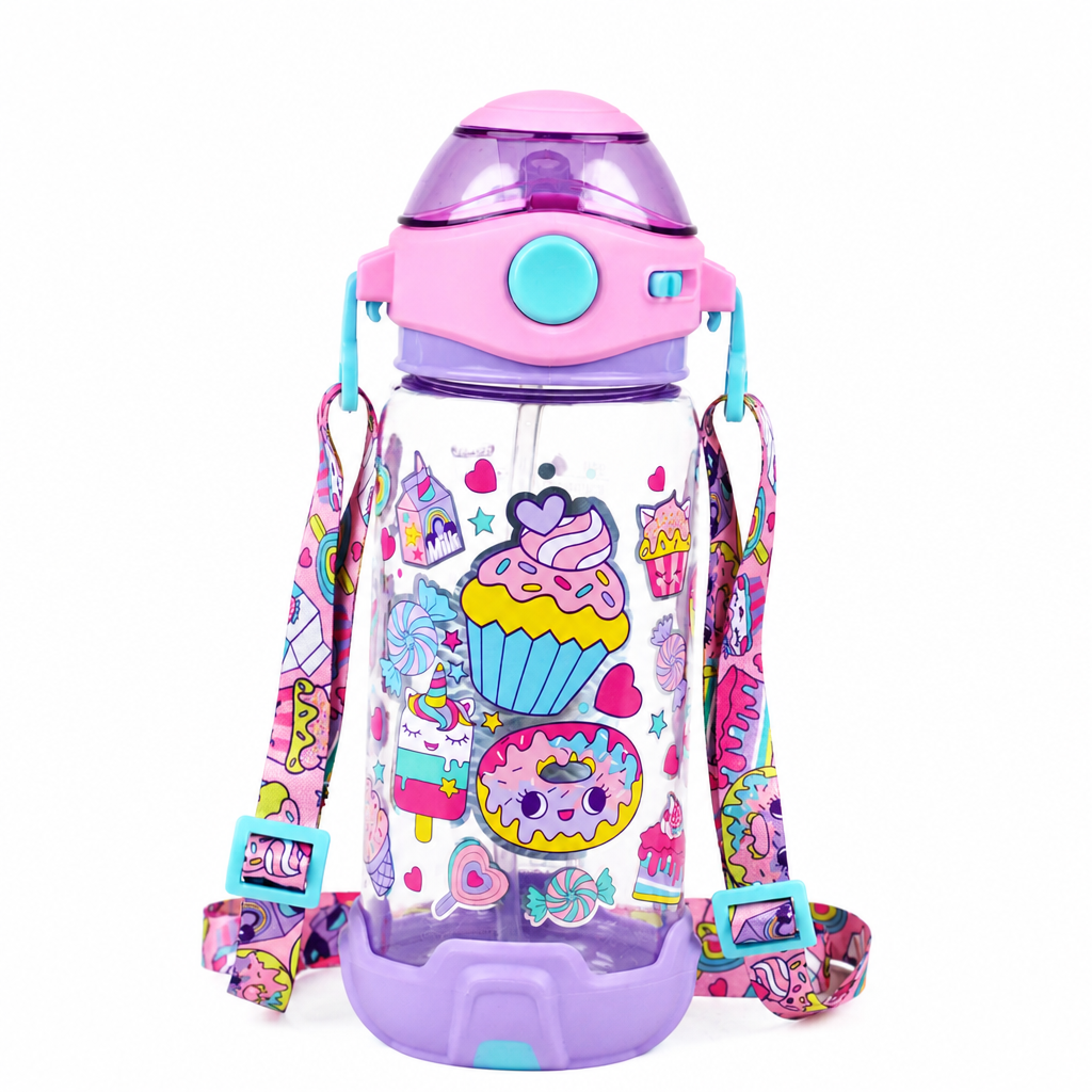 Vest - Gourde Enfant Motif Espace avec Sangle
