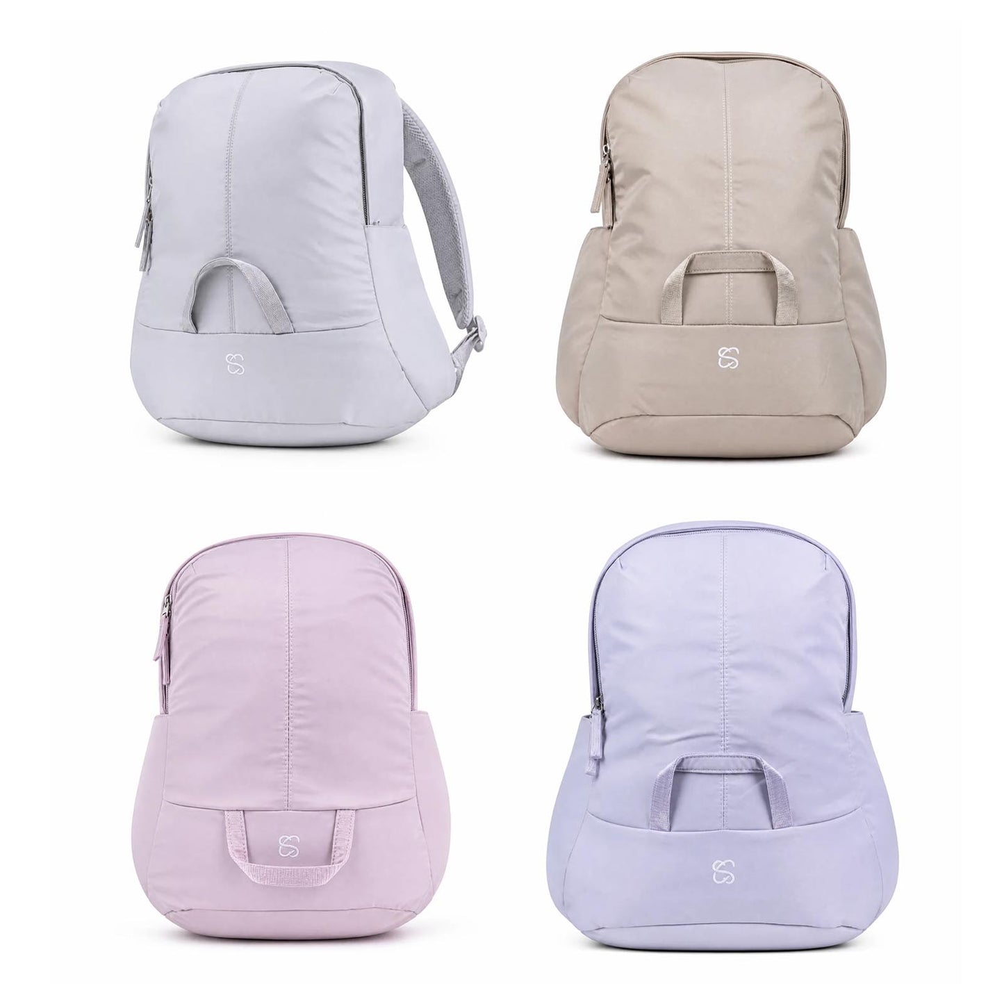 Sac à dos Cool School REF 4125 gris en polyester avec bretelles rembourrées
