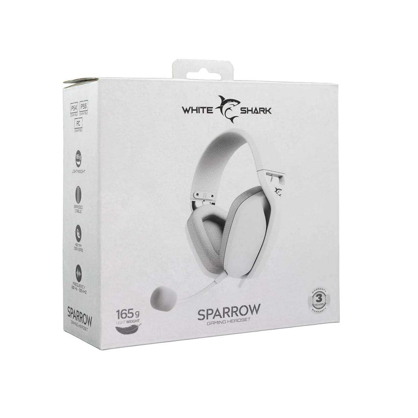 Casque White Shark GH - 2443 Sparrow Blanc - Librairie Oxford City