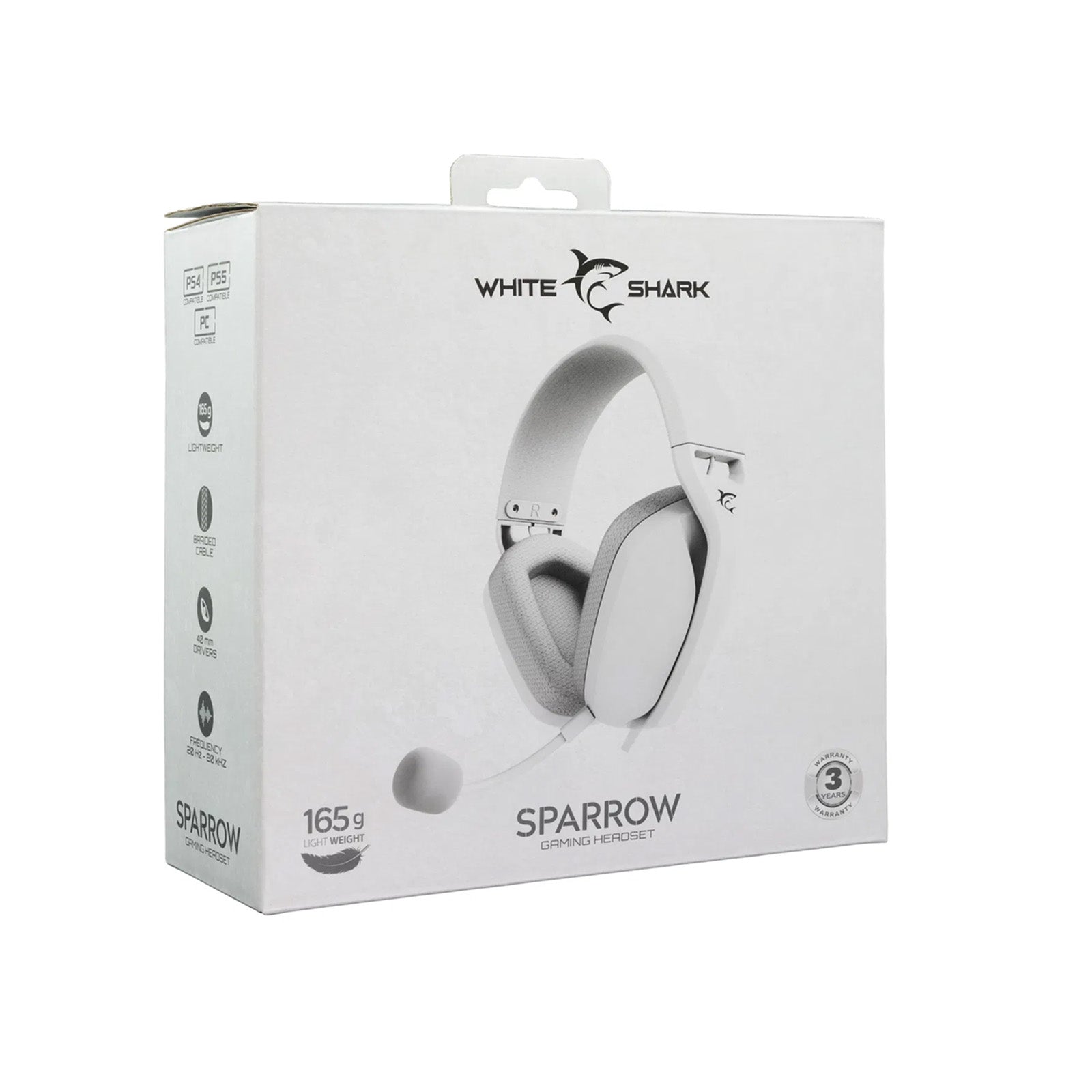 Casque White Shark GH - 2443 Sparrow Blanc - Librairie Oxford City