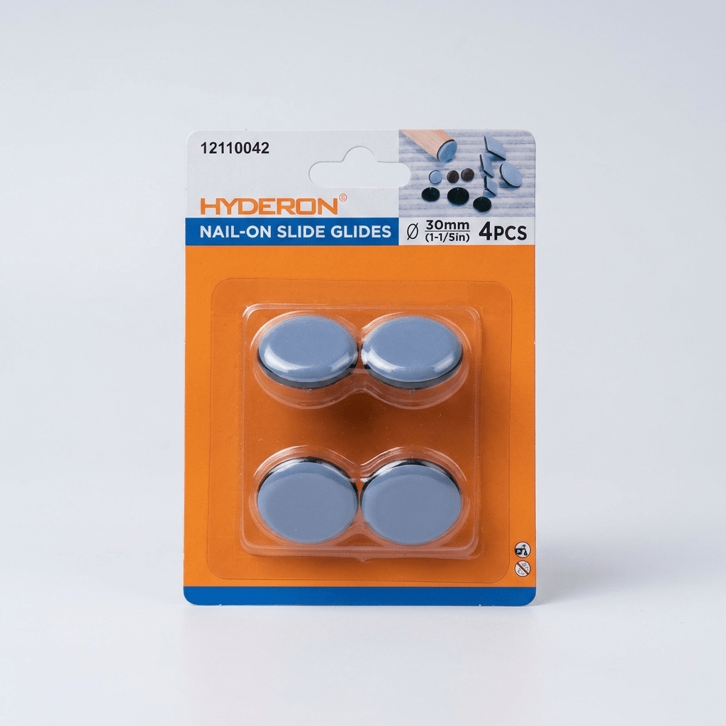 Hyderon — Lot de 4 Patins Glisseurs à Clouer Ø30mm - Librairie Oxford City