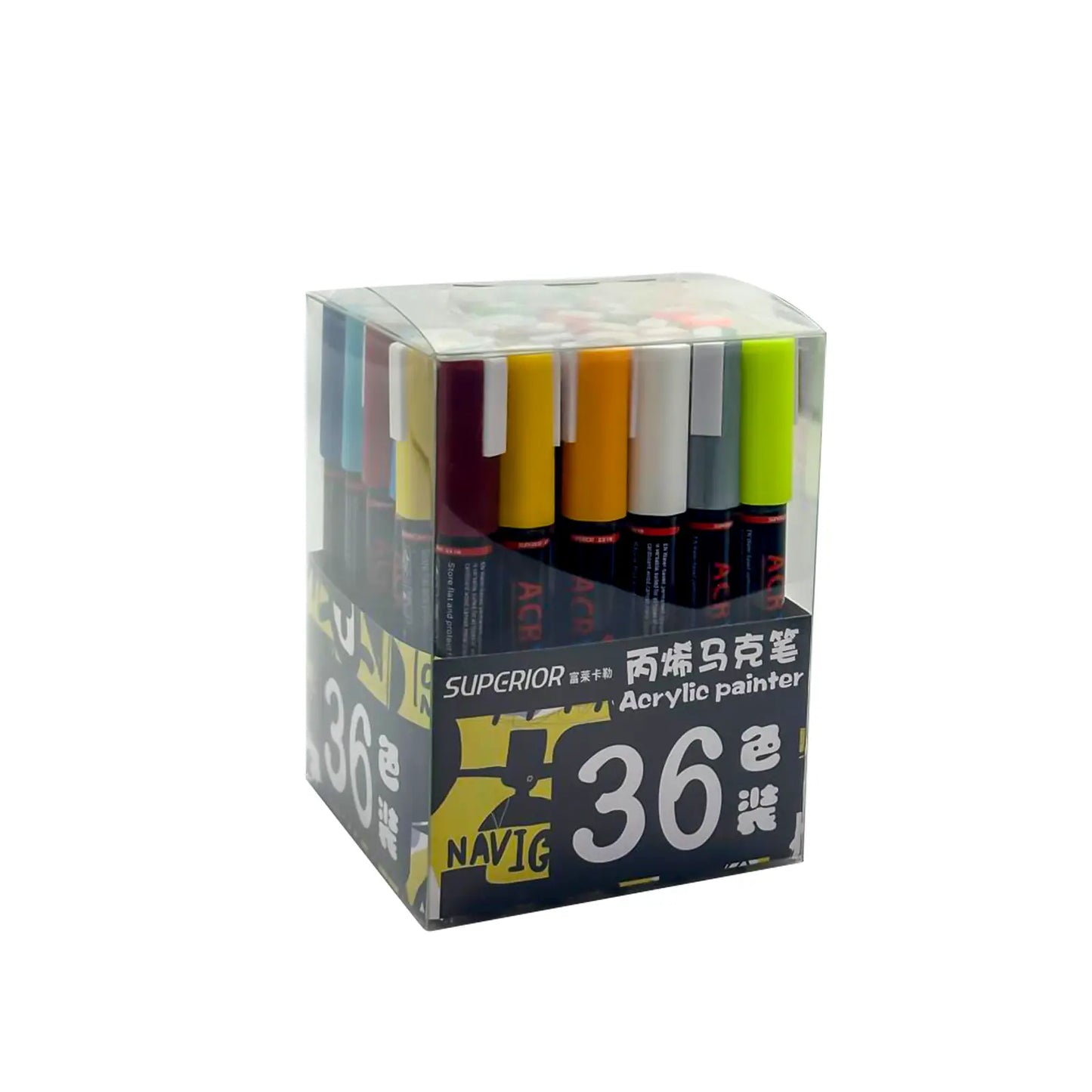 Feutres Acryliques Permanents – Marqueurs Peinture Multi - Surfaces (24 à 60 Couleurs) - Librairie Oxford City