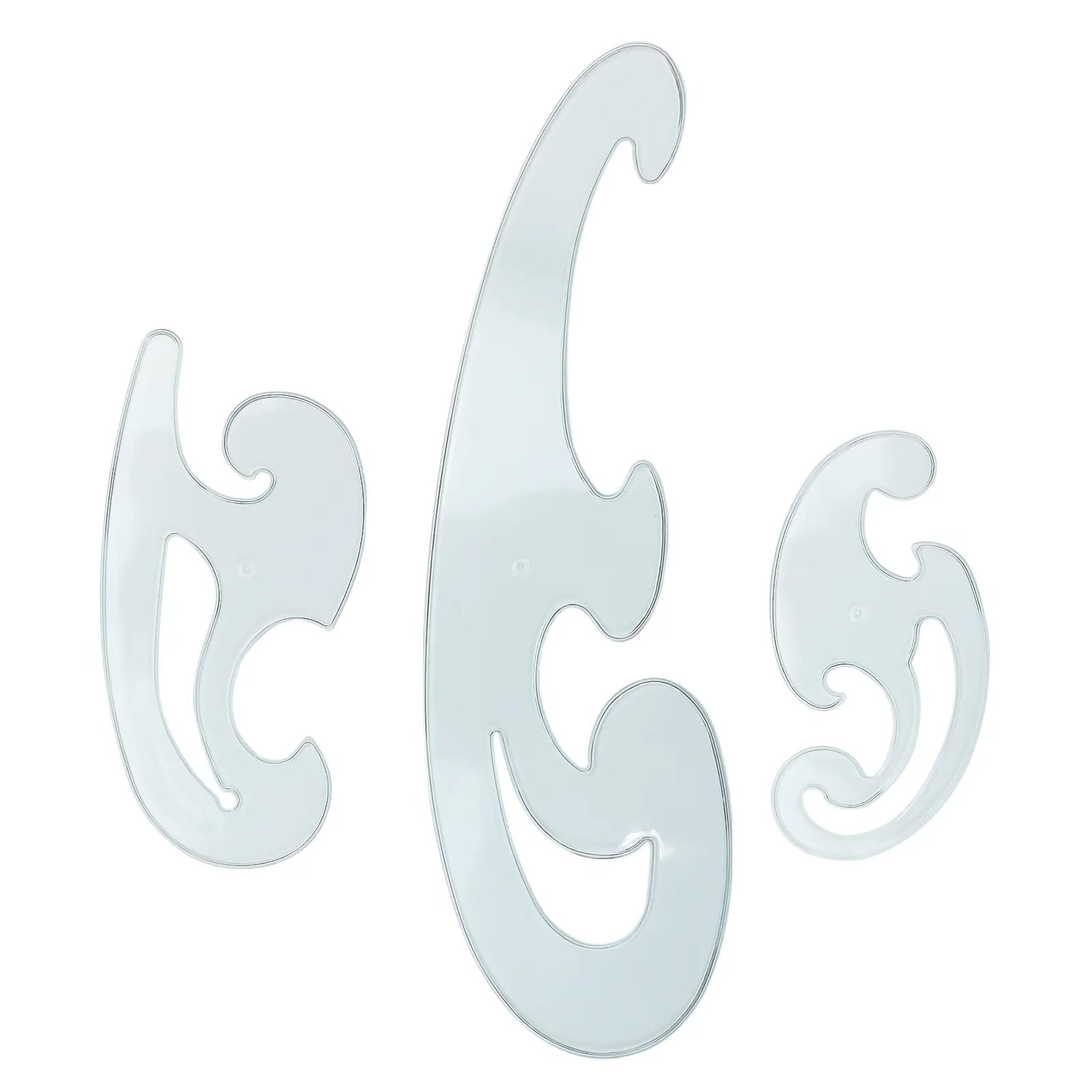 Set de 4 Règles Courbes Françaises – Gabarits en Plastique Transparent - Librairie Oxford City