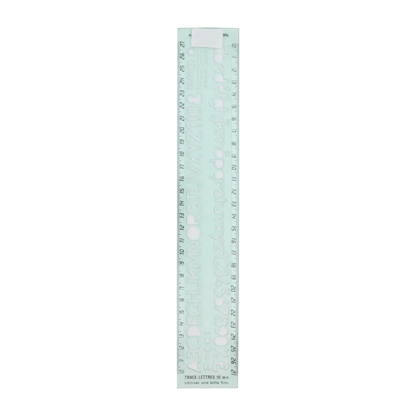 Trace - Lettres 10 mm – Règle Pochoir Alphabet et Chiffres - Librairie Oxford City