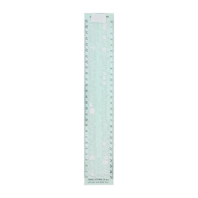 Trace - Lettres 10 mm – Règle Pochoir Alphabet et Chiffres - Librairie Oxford City
