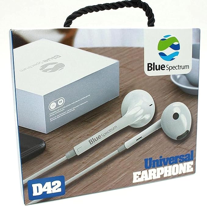 Blue Spectrum D42 - Écouteurs Filaires avec Microphone et Réduction de Bruit - Librairie Oxford City