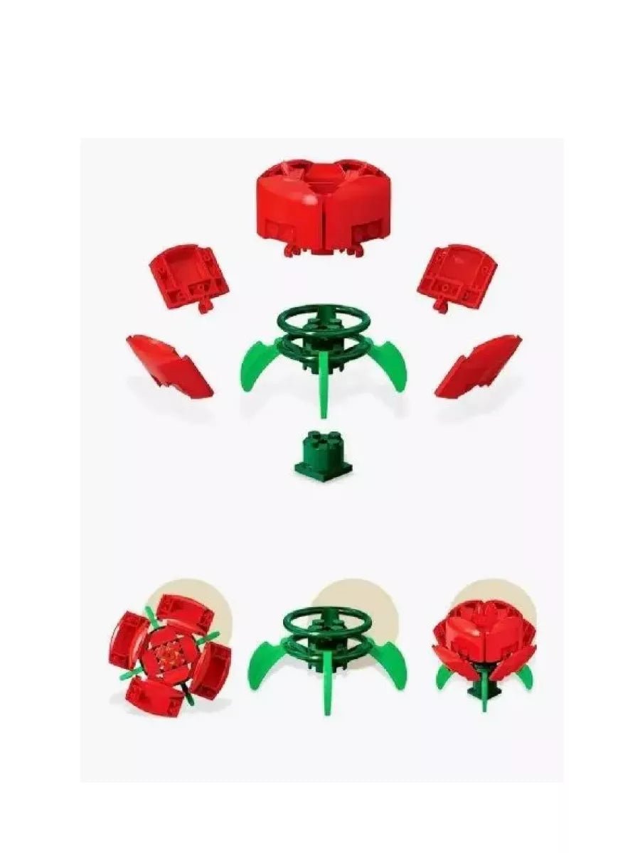 Zuanma Building Block Flower Rose Frame 848 Pcs 6+ - Librairie Oxford City
