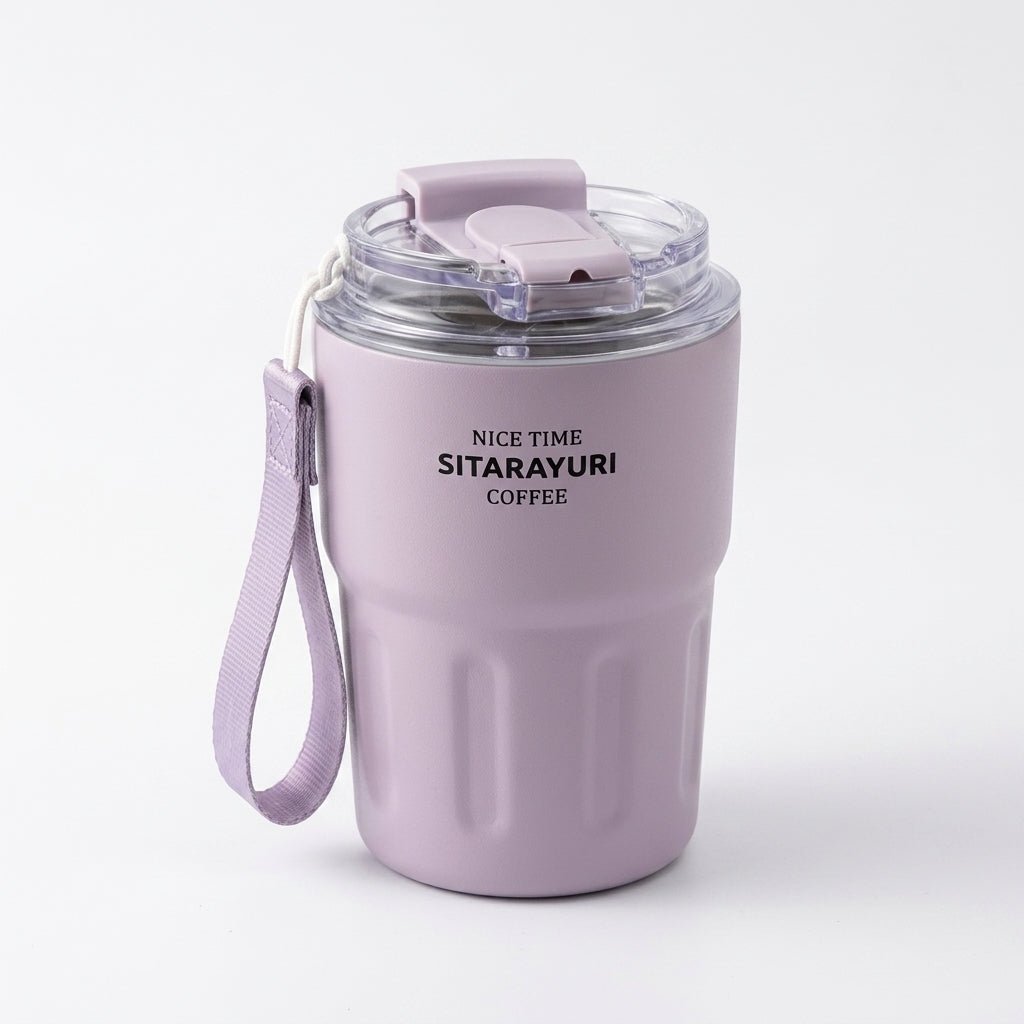 Tumbler Inox Sitarayuri Coffee – Tasse Isotherme à Emporter avec Dragonne | Oxford City - Librairie Oxford City