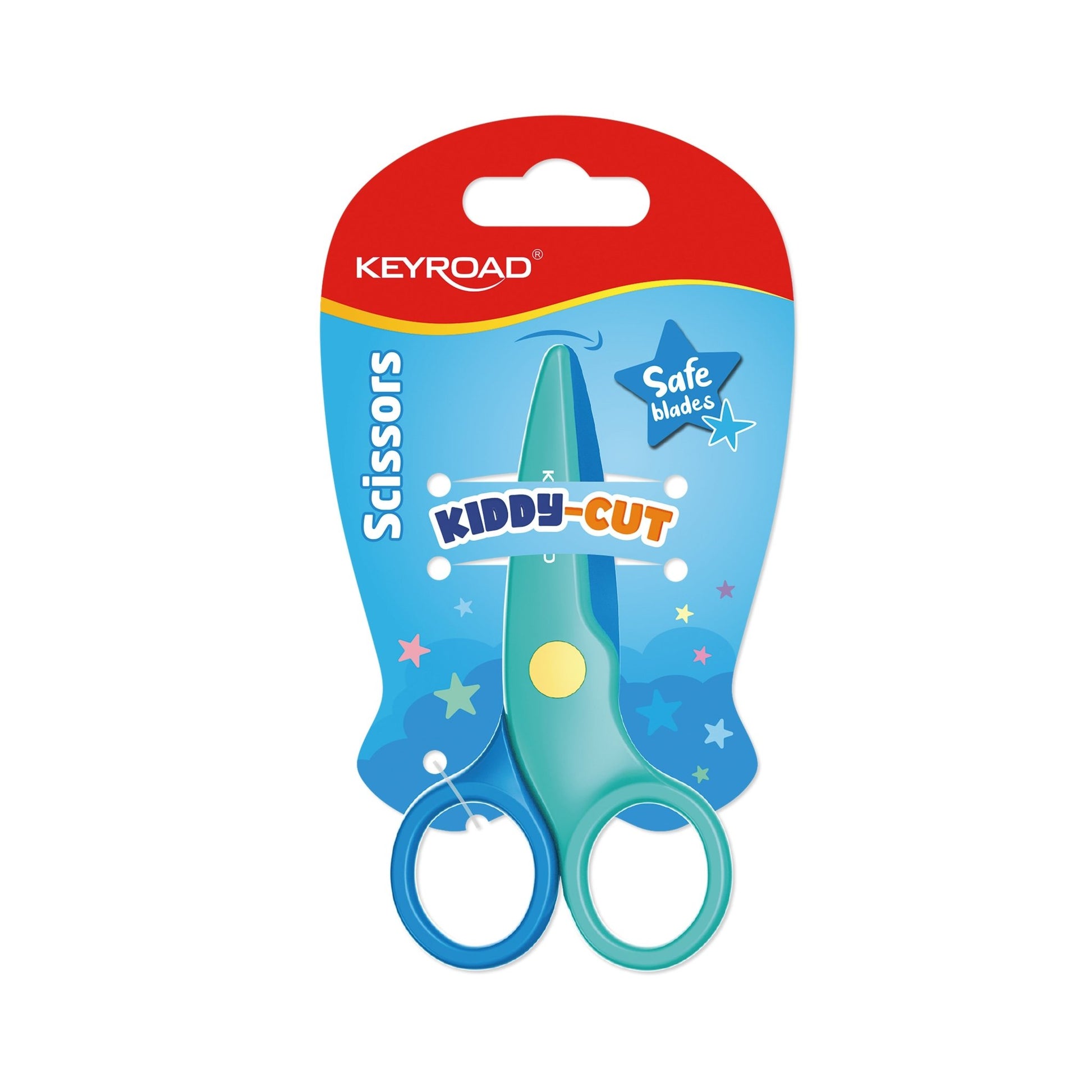Keyroad – Ciseaux enfant 10,5 cm bout arrondi, couleurs assorties - Librairie Oxford City