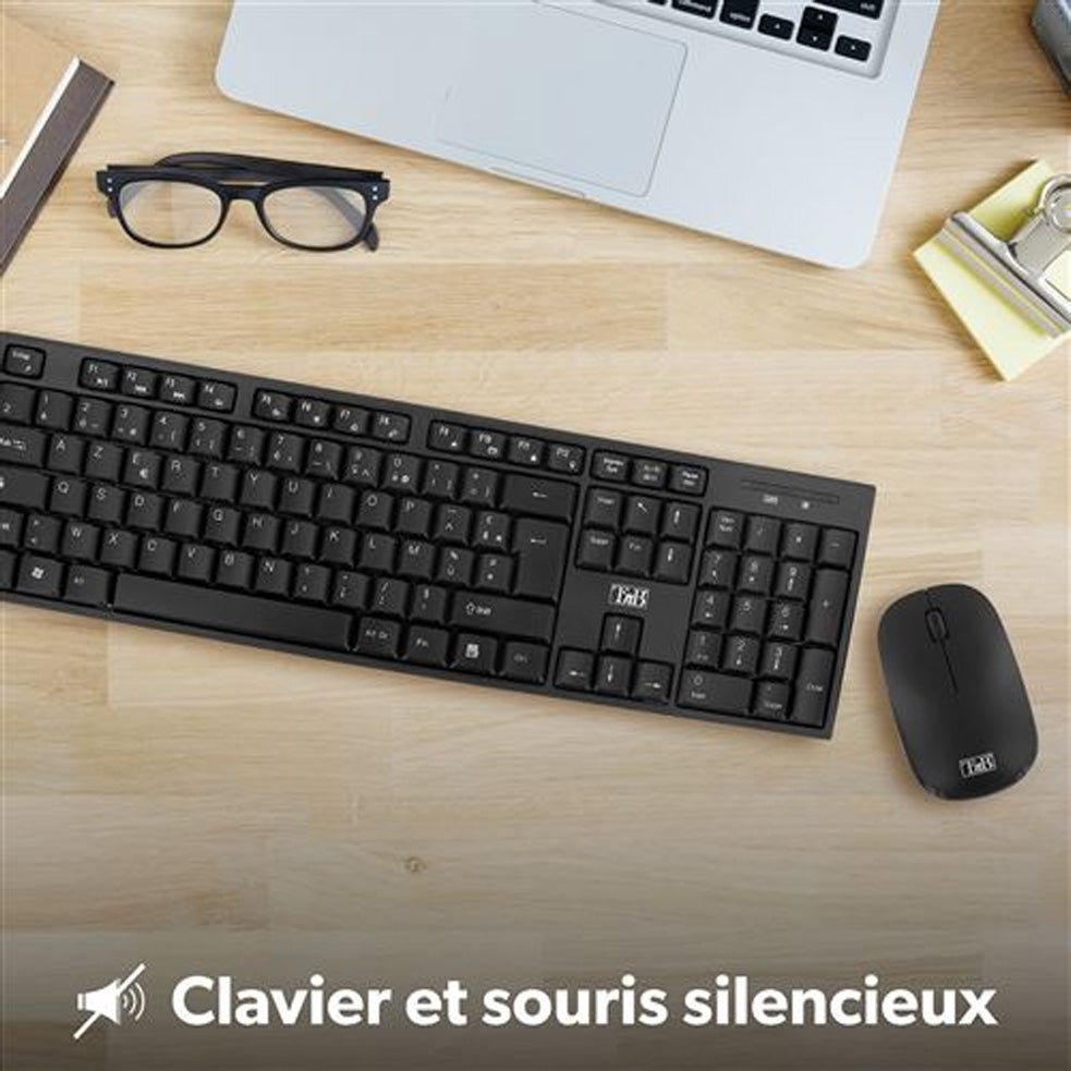 T'nB CLASSY - Pack clavier + souris sans fil - noir - Librairie Oxford City