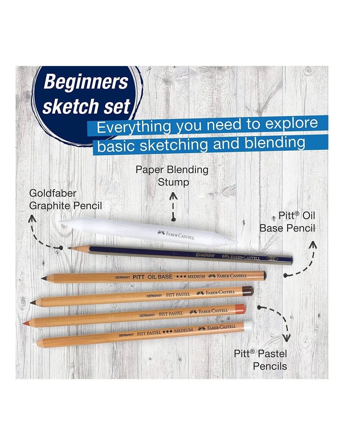 Set de Dessin Classique Monochrome – Faber - Castell - Librairie Oxford City