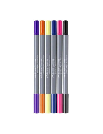 Set de 6 Feutres Aquarellables Goldfaber Aqua Double Pointe – Fantasy – Faber - Castell - Librairie Oxford City