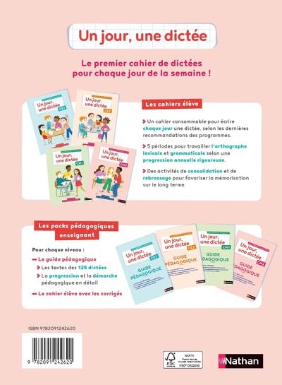 Un jour, une dictée CM2 - Cahier élève Hardcover – June 23, 2021 - Librairie Oxford City