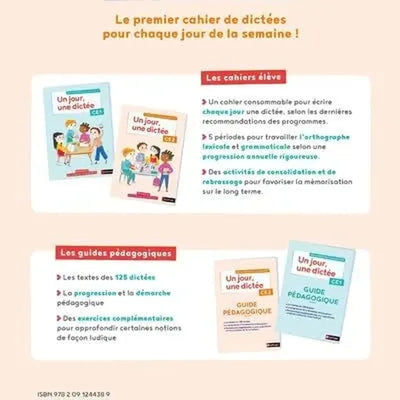 Un jour, une dictée CE2 - Cahier - 2020 Paperback – August 26, 2020 - Librairie Oxford City