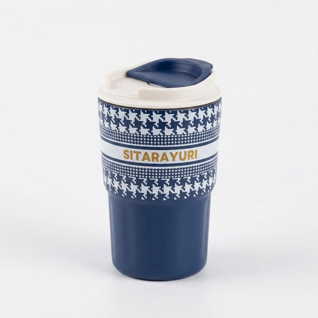 Mug Thermos Inox Sitarayuri – Tasse Café Isotherme Design Imprimé | Oxford City - Librairie Oxford City