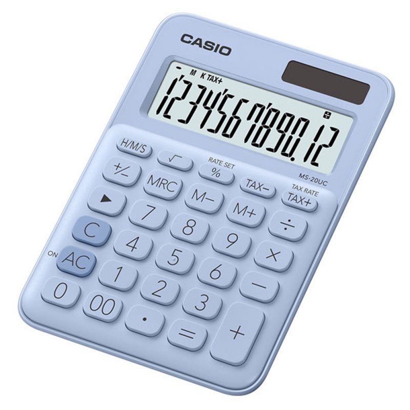 CASIO MS - 20UC Calculatrice Basique Bleue - Librairie Oxford City
