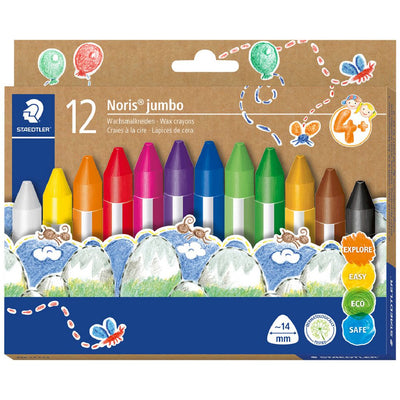 Craies à la Cire Jumbo Staedtler 12 Couleurs - Librairie Oxford City