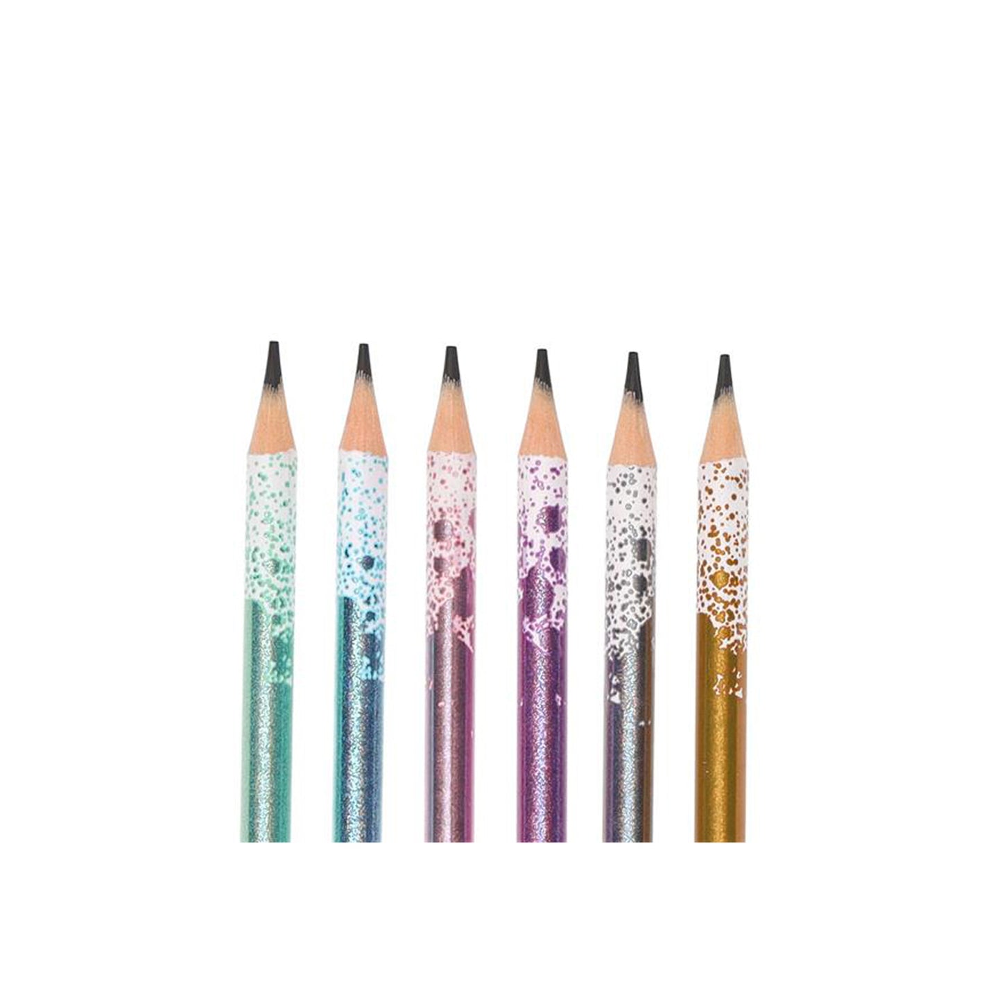 MAPED GRAPHITE PENCILS GLITTER DECO HB - Librairie Oxford City