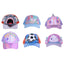 Casquette enfant Vest motif chat avec oreilles en relief, coloris rose et violet