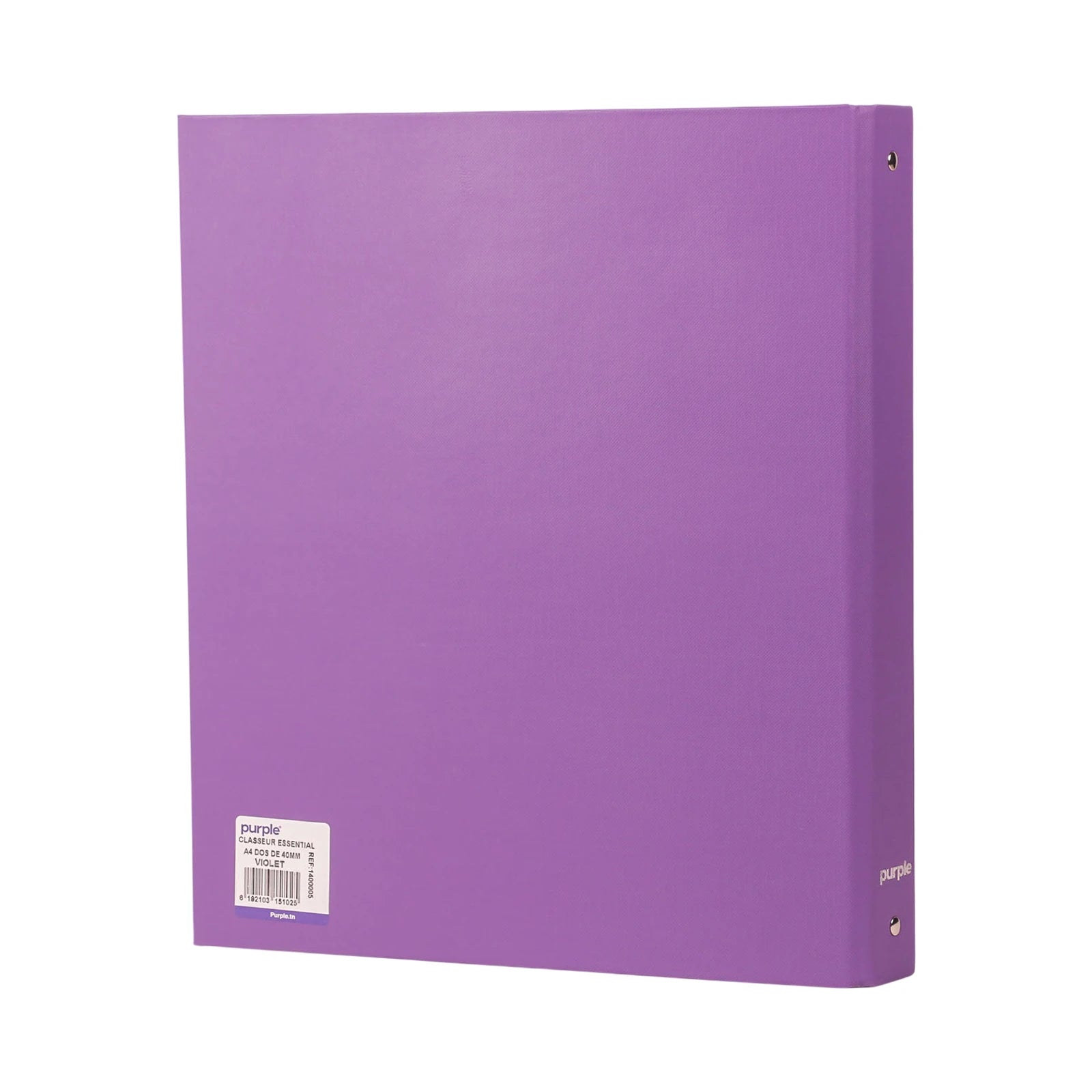 Classeur A4 Dos 40mm — Purple Essential (9 coloris vifs) - Librairie Oxford City