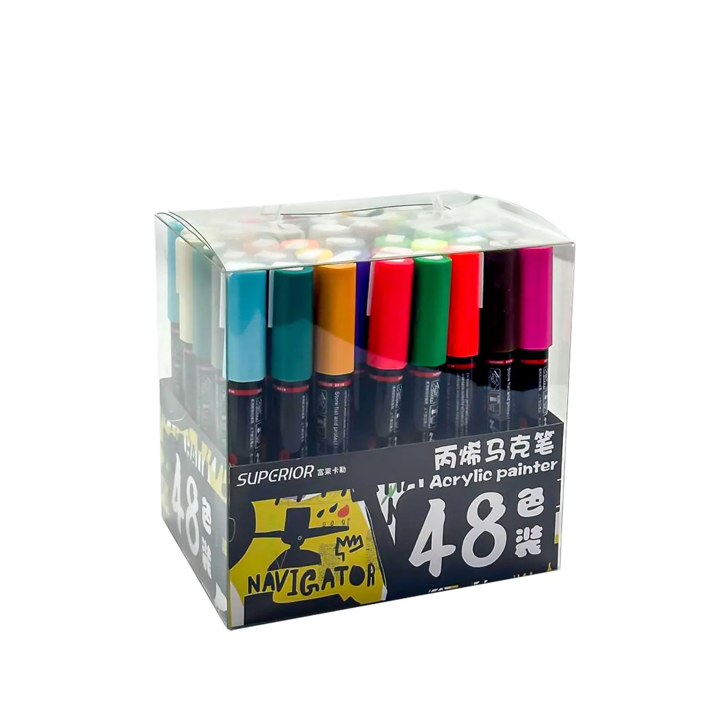 Feutres Acryliques Permanents – Marqueurs Peinture Multi - Surfaces (24 à 60 Couleurs) - Librairie Oxford City